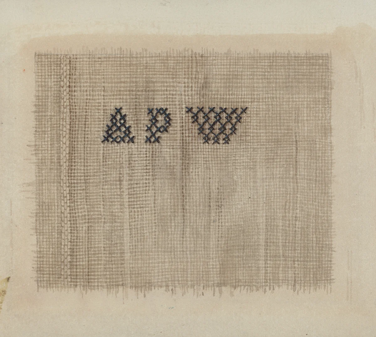 Shaker Tow or Garden Sheet by Elizabeth Moutal, index of american design, 1935-1942