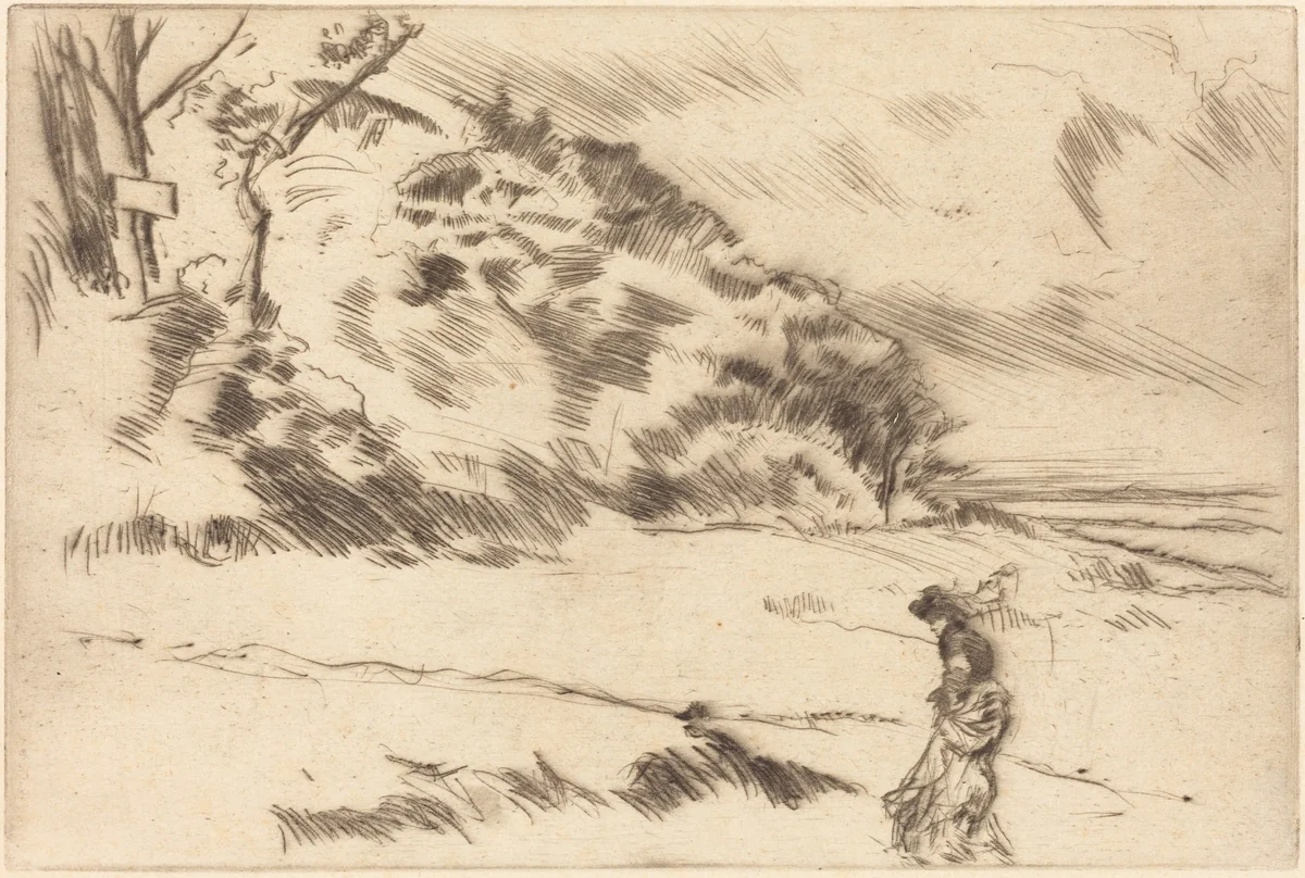 Speke Shore by James McNeill Whistler, print, 1875