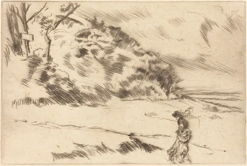 Speke Shore by James McNeill Whistler, print, 1875