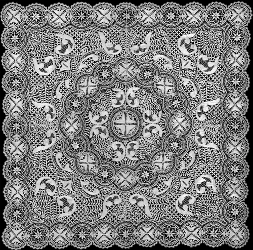 Cover by Malta, textile, 1850-1900