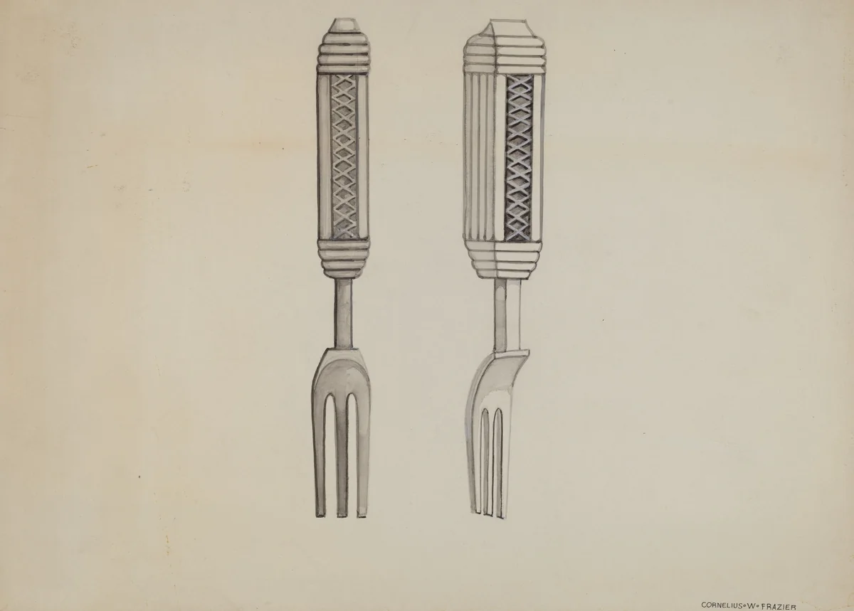 Pickle Fork by John R. Towers, index of american design, 1936