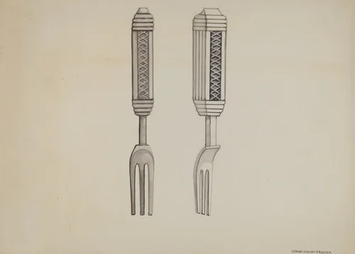 Pickle Fork by John R. Towers, index of american design, 1936