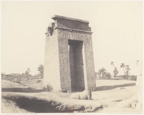 Karnak (Thèbes), Grande Porte du Sud Vue du Point C by Félix Teynard, photograph, 1851-1852