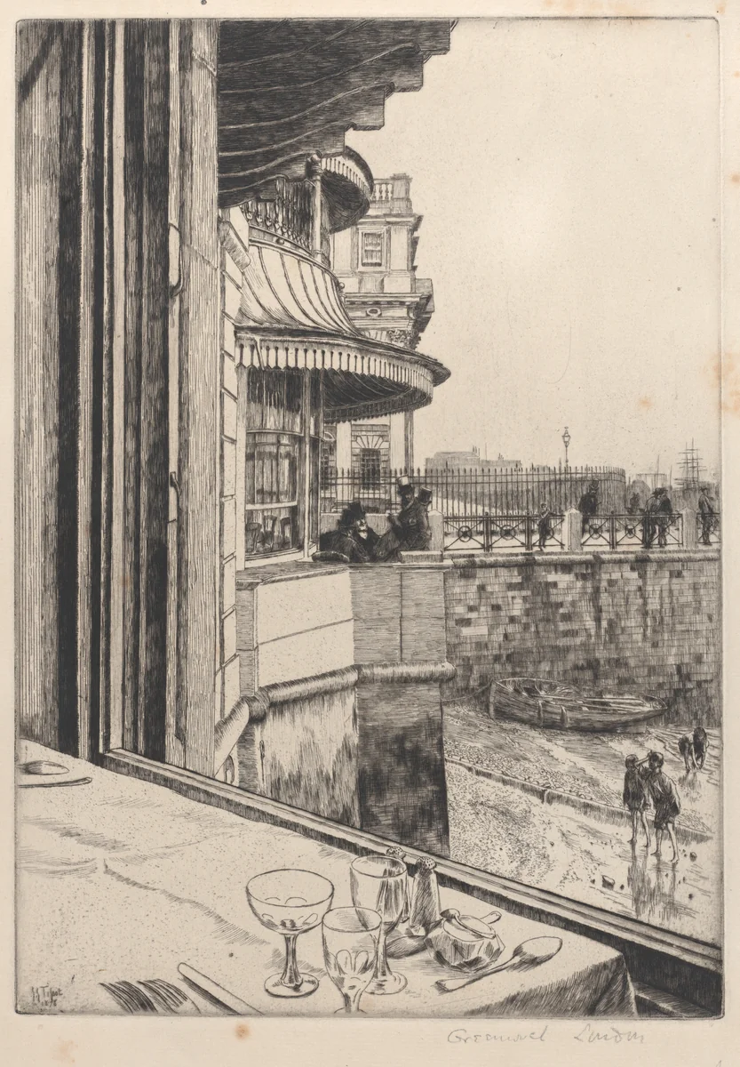 Trafalgar Tavern, Greenwich by James Tissot, print, 1878