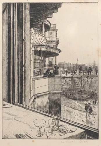 Trafalgar Tavern, Greenwich by James Tissot, print, 1878