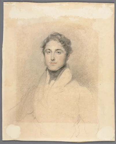 Portrait of a Man by Andrew Morton, drawing, 1828