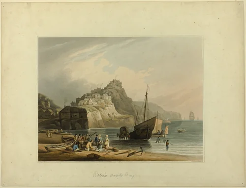 Robin Hood's Bay by Francis Nicholson, print, 1773-1844