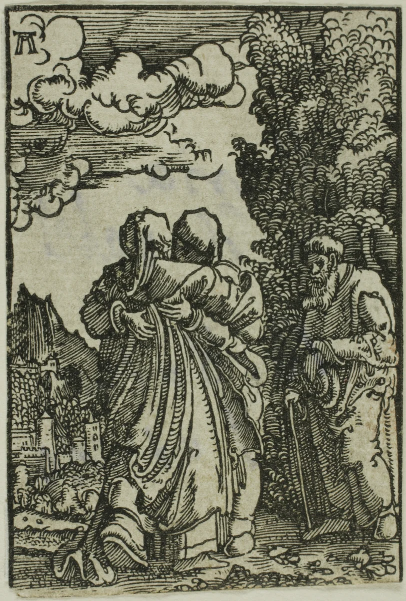The Visitation, from The Fall and Redemption of Man by Albrecht Altdorfer, print, 1510-1518