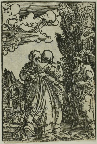 The Visitation, from The Fall and Redemption of Man by Albrecht Altdorfer, print, 1510-1518