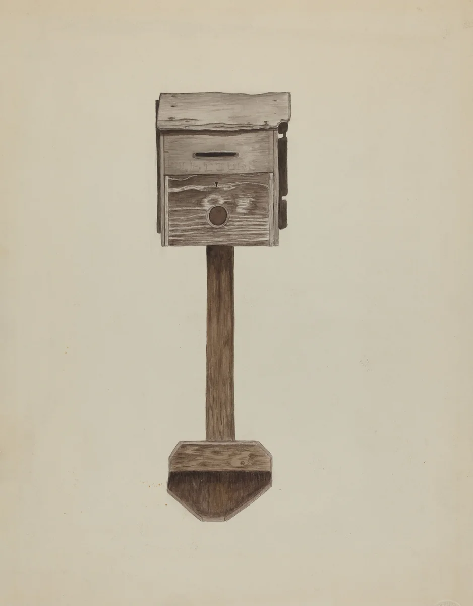 Mail Box by Marjorie Lee, index of american design, 1937