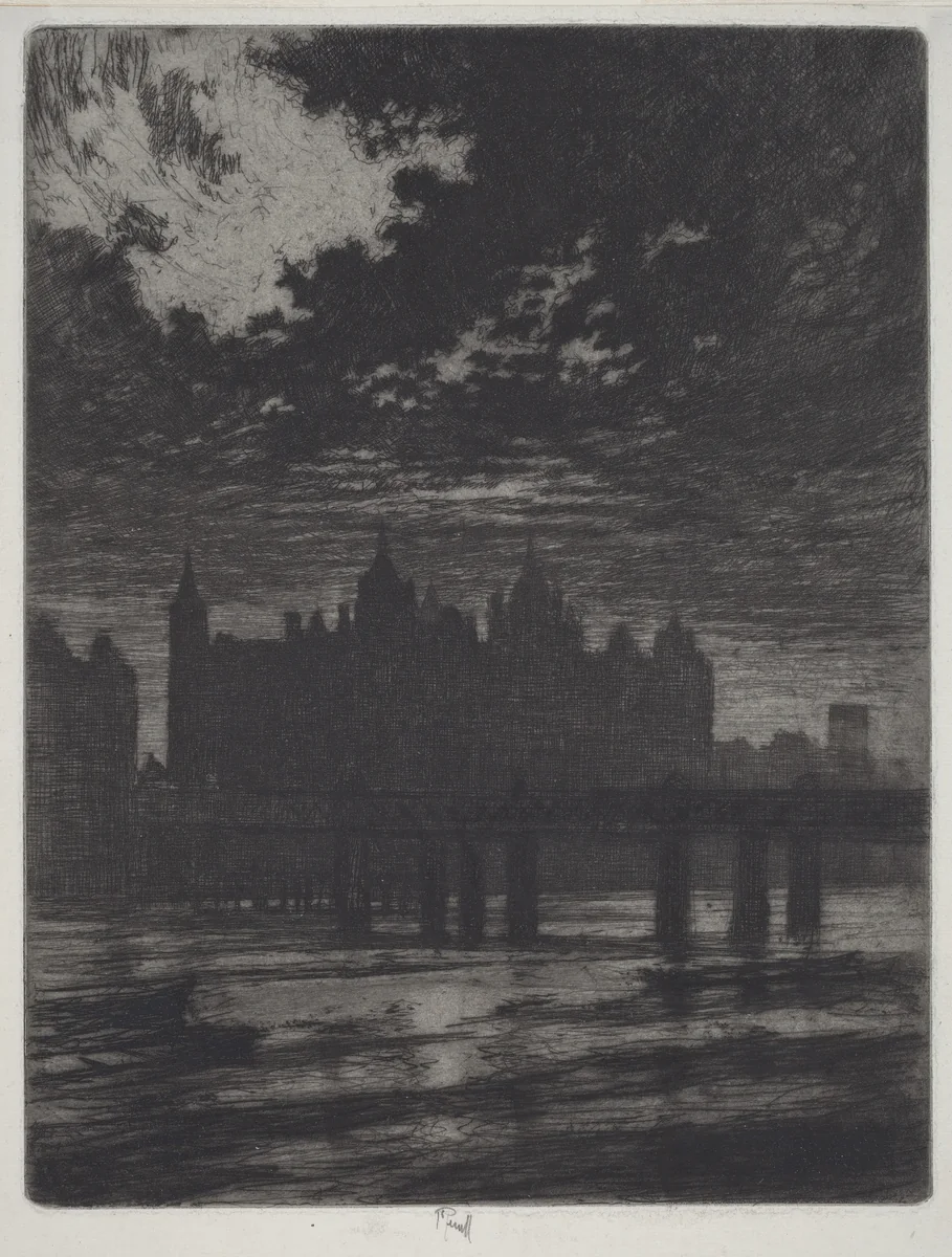 Whitehall Court by Joseph Pennell, print, 1903