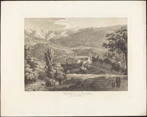 Ospitaletto di San Francesco, fuori di Subiaco by Jacob Wilhelm Mechau, portfolio, 1745-1808