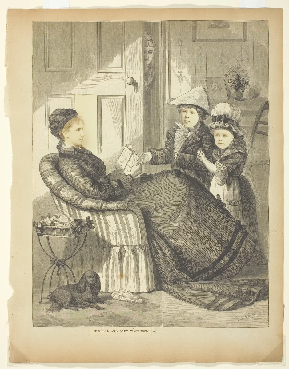 General and Mrs. George Washington by Artist Unknown, other, 1850-1900
