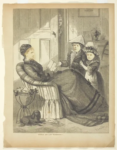 General and Mrs. George Washington by Artist Unknown, other, 1850-1900