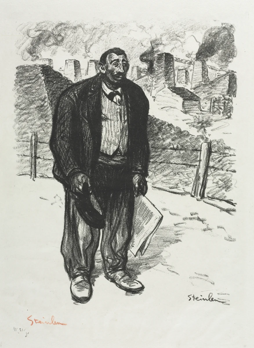 L'Honnête ouvrier by Théophile Alexandre Steinlen, print, 1899