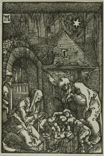 The Nativity, from The Fall and Redemption of Man by Albrecht Altdorfer, print, 1510-1518