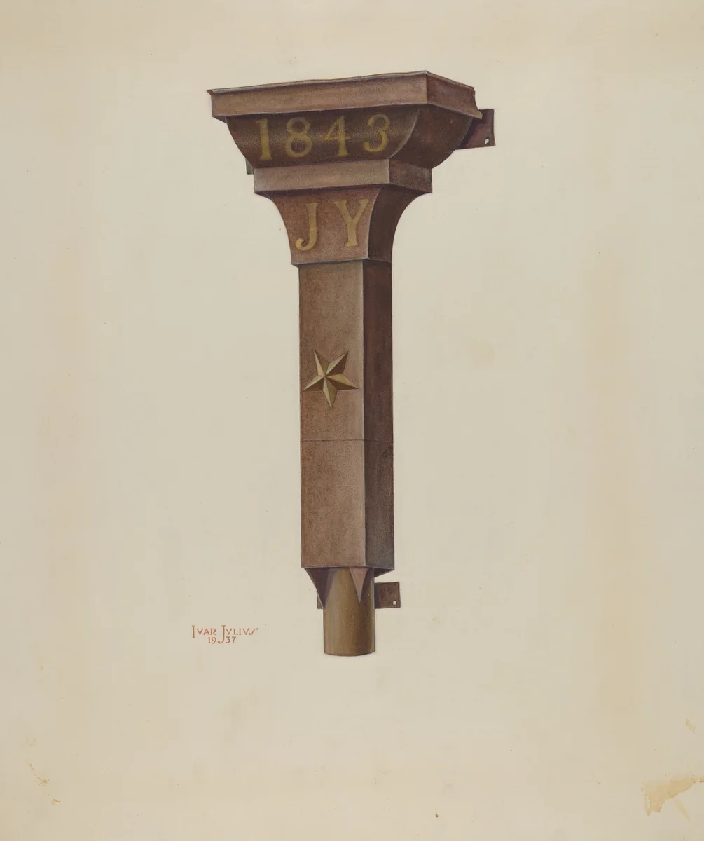 Conductor Head by Ivar Julius, index of american design, 1937