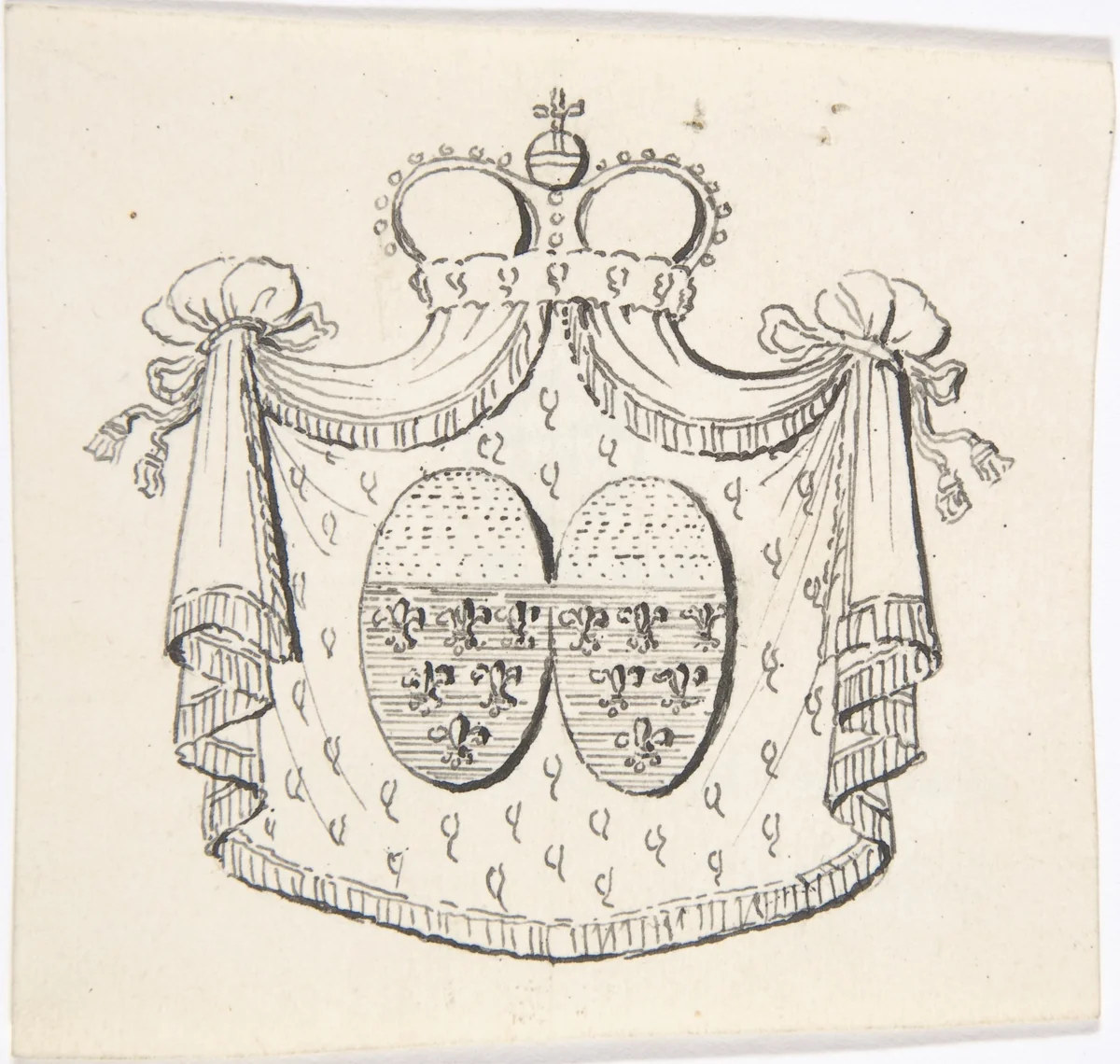 Design for a Coat of Arms by anonymous, drawing, 1700-1799