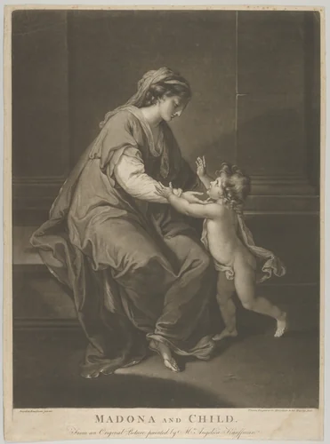 Madonna and Child by Valentine Green, print, 1774