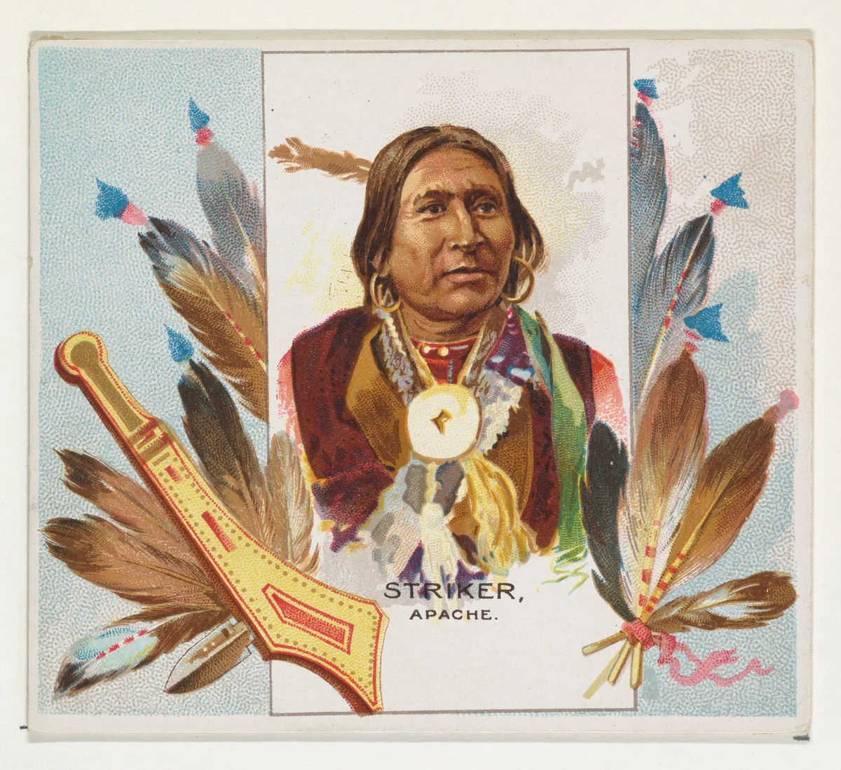 Striker, Apache, from the American Indian Chiefs series (N36) for Allen & Ginter Cigarettes by Allen & Ginter, print, 1888