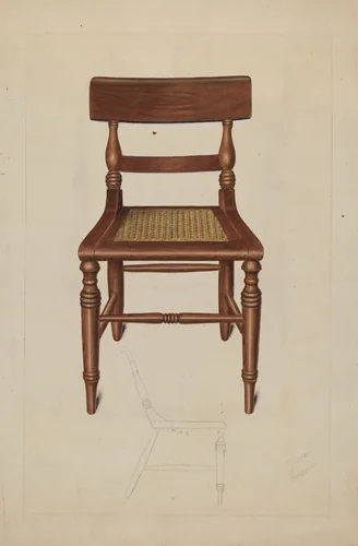 Early Dayton Chair by Therkel Anderson, index of american design, 1937