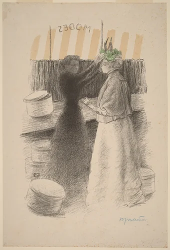 The Green Hat (Le chapeau vert) by Félix Vallotton, print, 1896