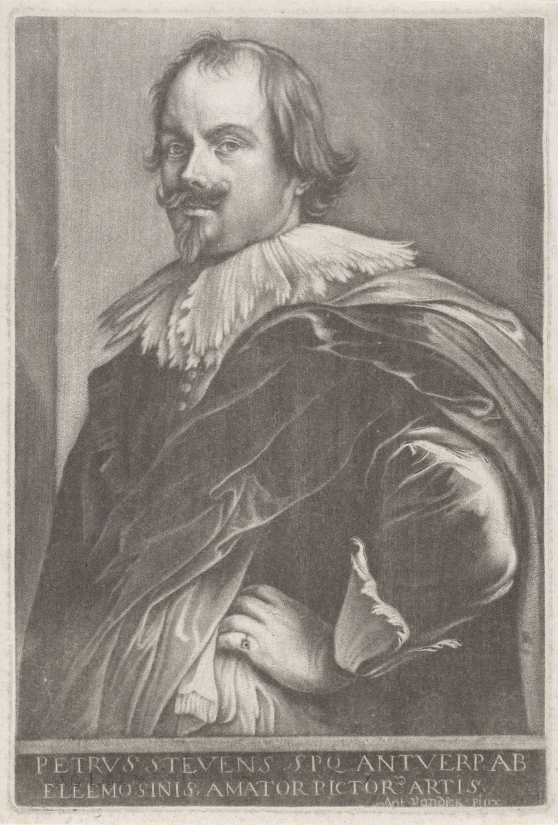 Portret van Peeter Stevens by anonymous, print, 1650-1800