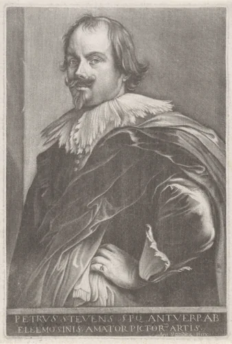 Portret van Peeter Stevens by anonymous, print, 1650-1800