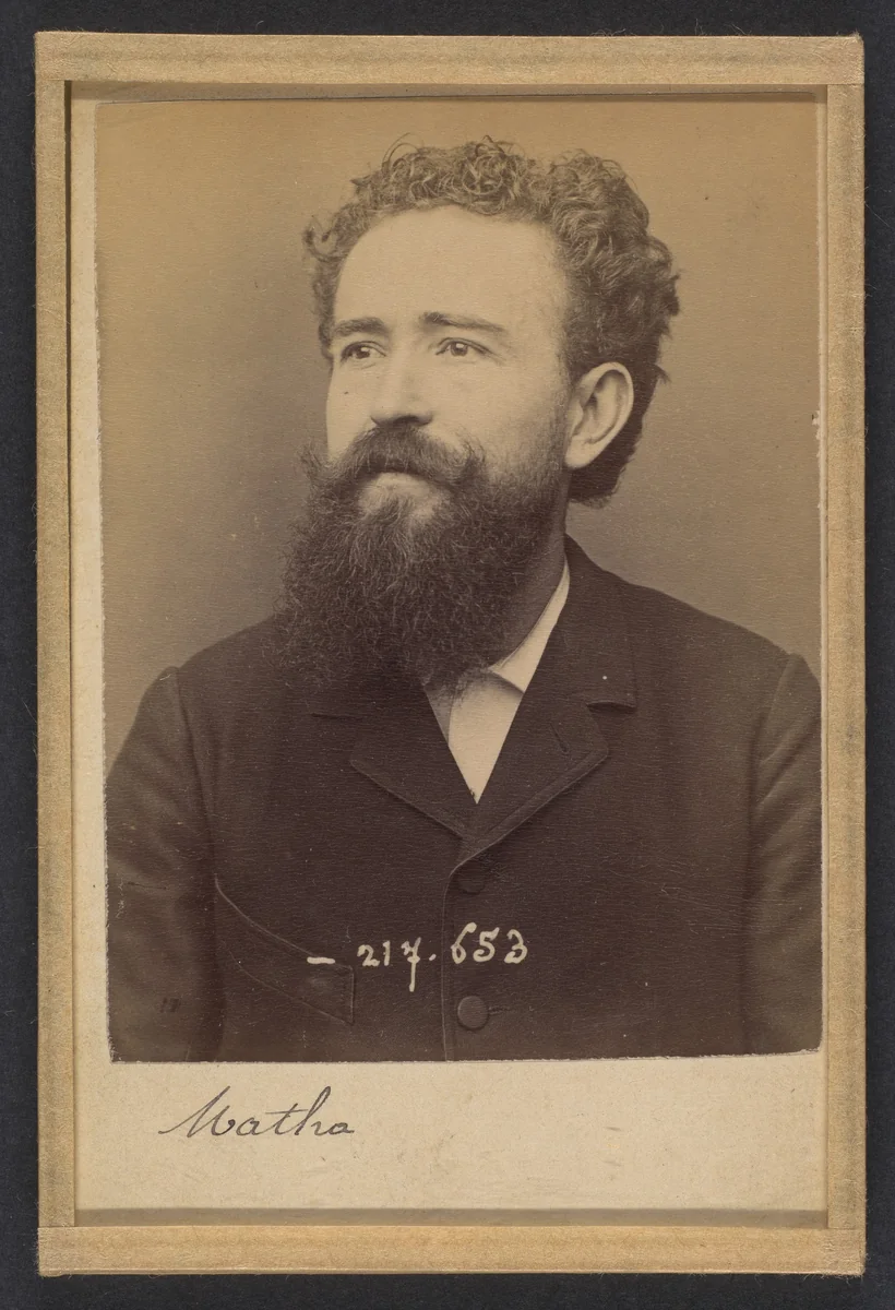 Matha. by Alphonse Bertillon, photograph, 1880-1899