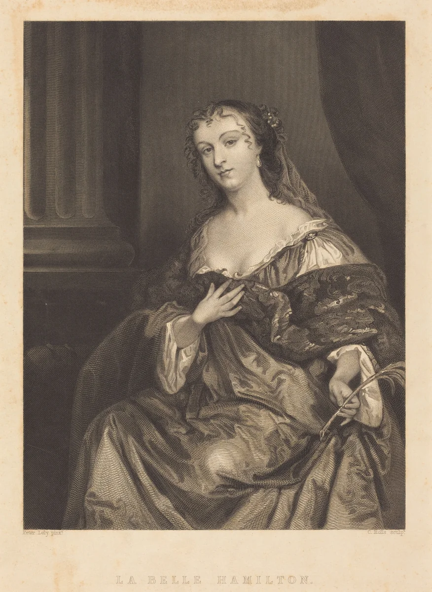 La Belle Hamilton by Charles Rolls
Sir Peter Lely, print, 1770-1860