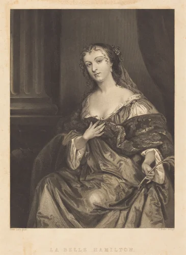 La Belle Hamilton by Charles Rolls
Sir Peter Lely, print, 1770-1860