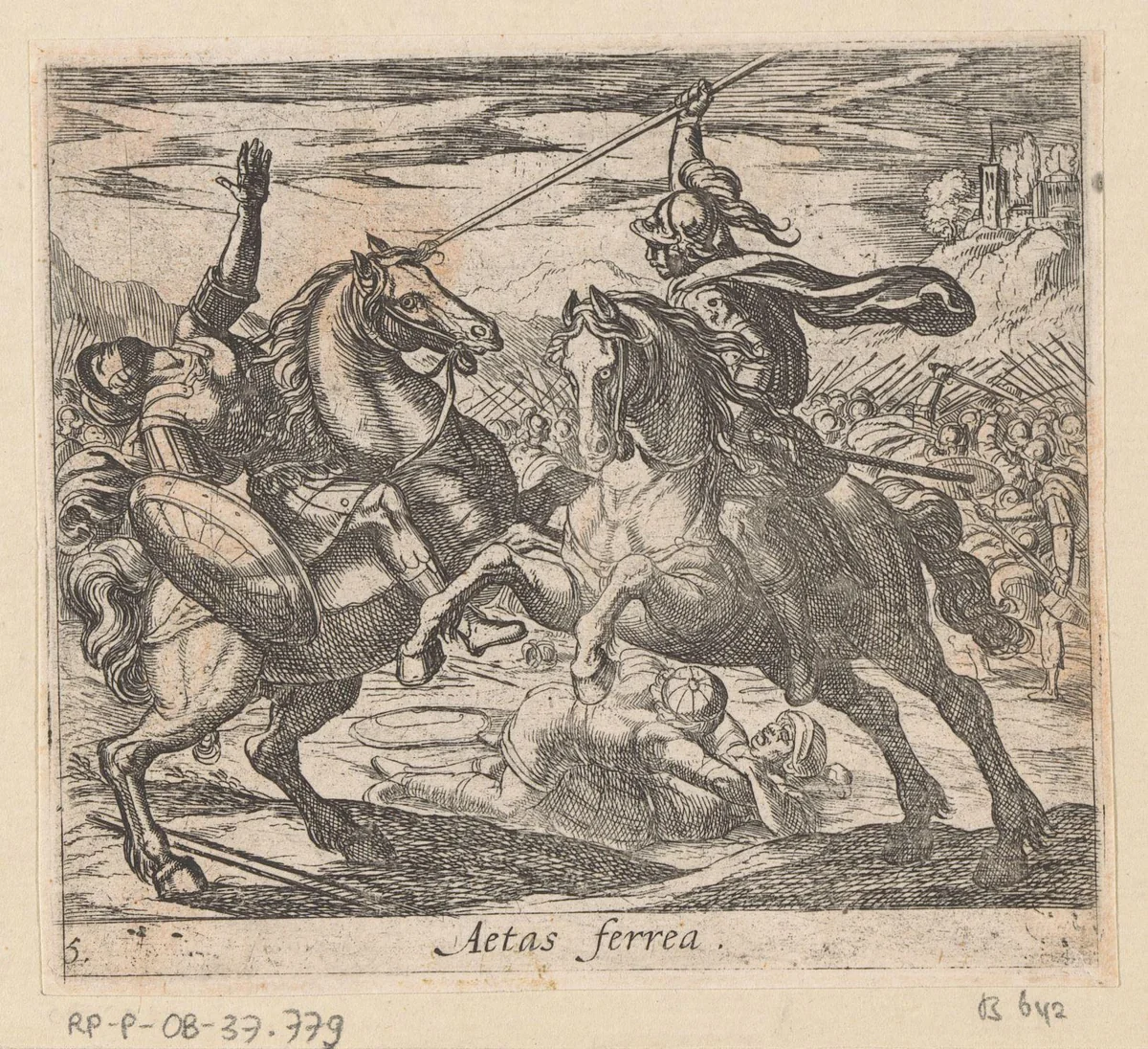 Het IJzeren Tijdperk by Antonio Tempesta, print, 1606