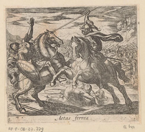 Het IJzeren Tijdperk by Antonio Tempesta, print, 1606