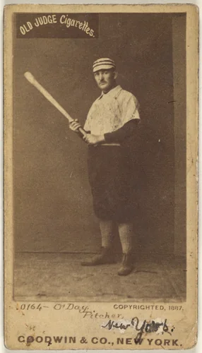 Henry Francis "Hank" O'Day, Pitcher, Washington Nationals, from the Old Judge series (N172) for Old Judge Cigarettes by Goodwin & Company, photograph, 1887