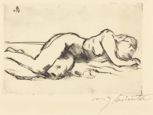 Weiblicher Akt (Female Nude) by Lovis Corinth, print, 1916