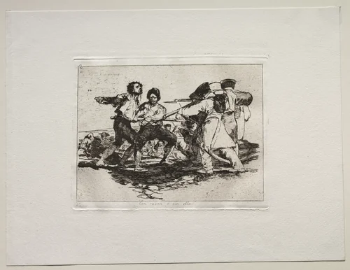 The Horrors of War: Rightly or Wrongly by Francisco de Goya, print, 1810-1820