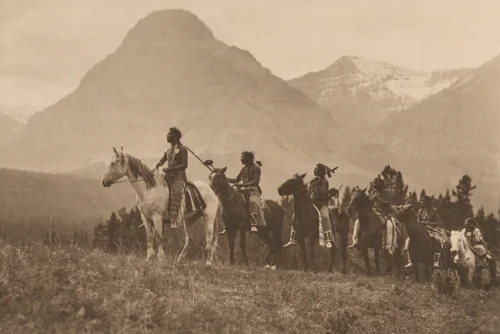 The Pass Finders, Piegan, Montana by Roland Reed, photograph, 1913