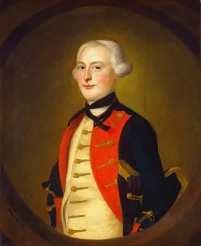 A Military Officer by Joseph Blackburn, painting, 1756