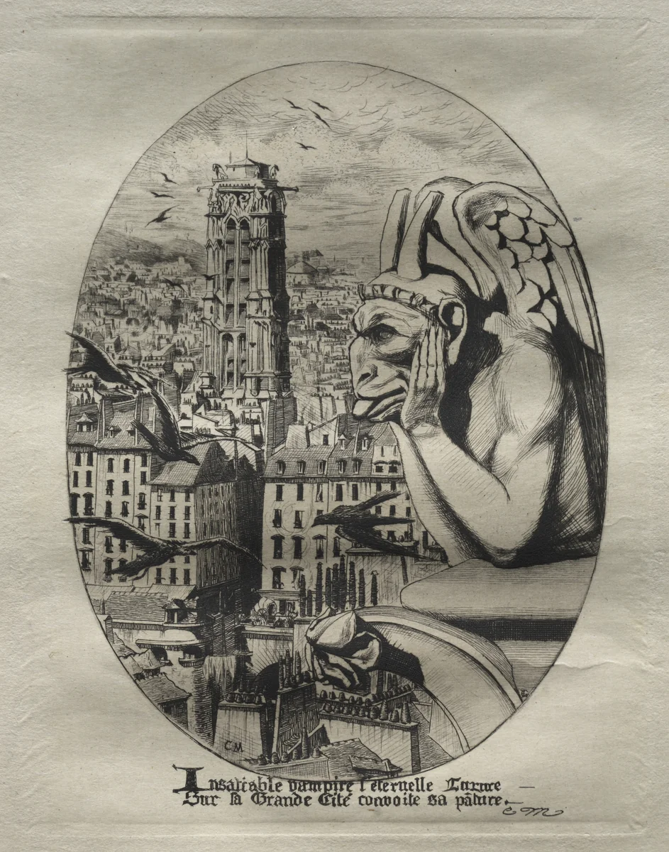 Le Stryge by Edmond Gosselin, print, 1853-1881