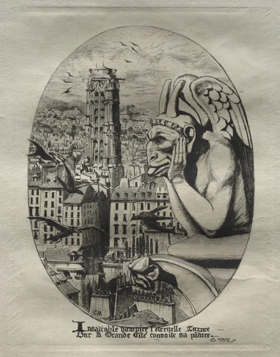 Le Stryge by Edmond Gosselin, print, 1853-1881