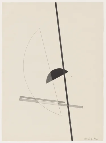 Untitled from Konstruktionen. Kestnermappe 6 (Constructions. Kestner Portfolio 6) by László Moholy-Nagy, print, 1923