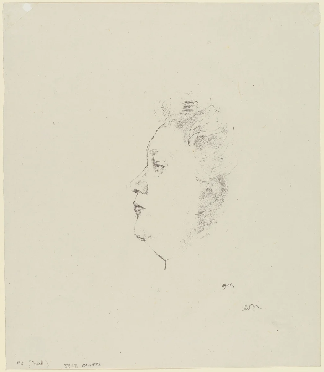 Juliette Dodu by Odilon Redon, print, 1904