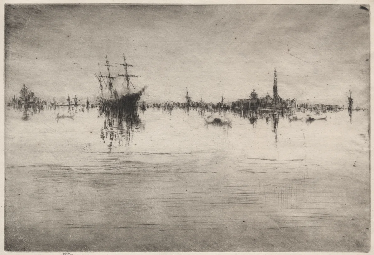 Nocturne by James McNeill Whistler, print, 1879-1880