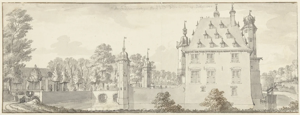 De Riddermaetige Hoffstad Voorn by Jan de Beijer, drawing, 1749