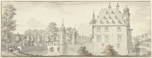 De Riddermaetige Hoffstad Voorn by Jan de Beijer, drawing, 1749