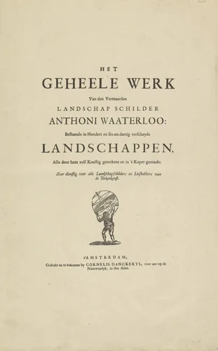 Atlas met de wereld op zijn rug by anonymous, print, 1696-1717