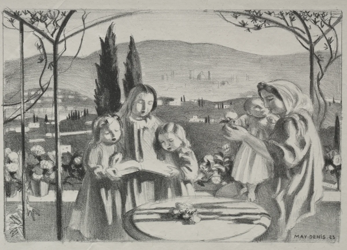 The Terrace by Maurice Denis, print, 1923-1924