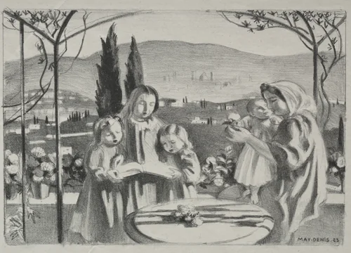 The Terrace by Maurice Denis, print, 1923-1924