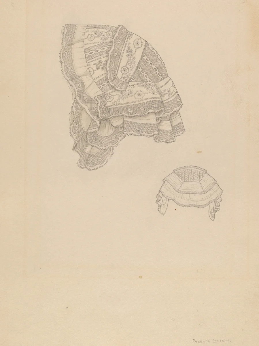 Cap by Roberta Spicer, index of american design, 1936