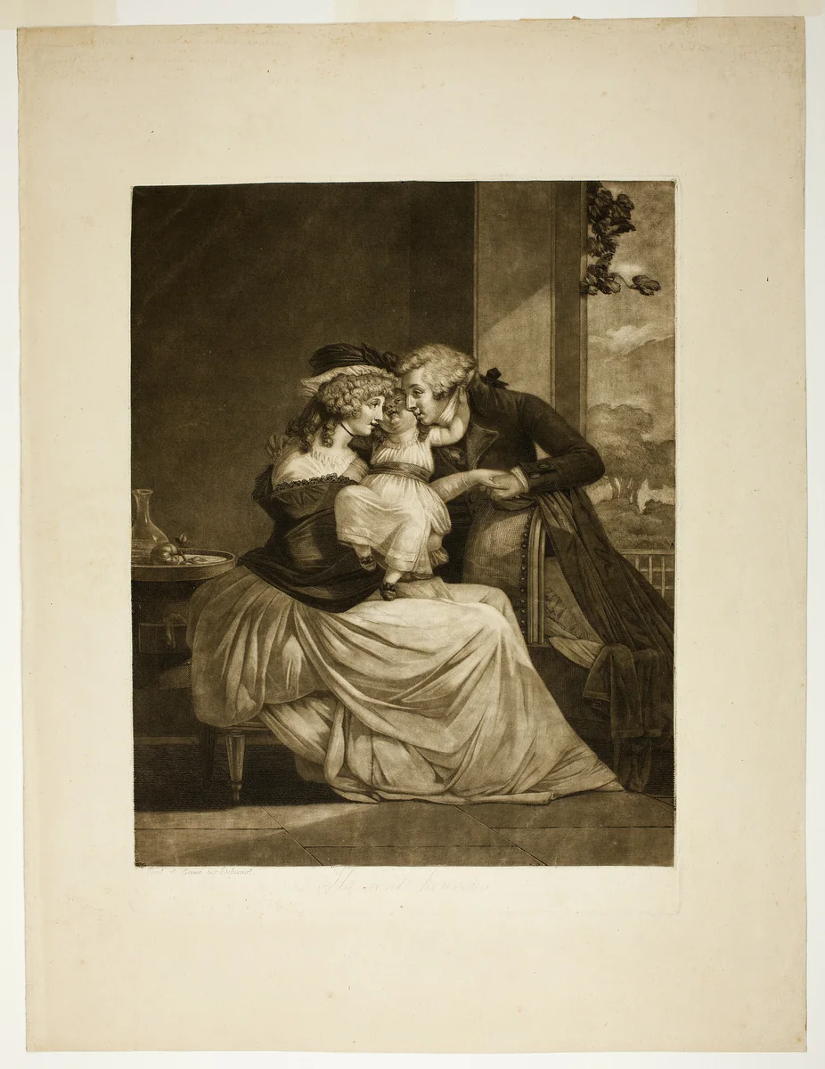 They Are Happy by Philibert Louis Debucourt, print, 1775-1832